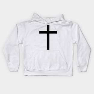 Latin cross (black) Kids Hoodie